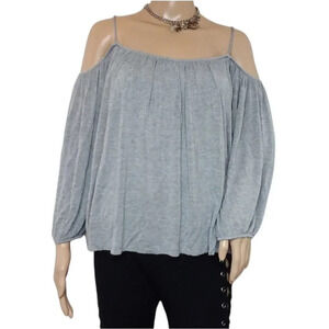 Bailey 44 Cold Shoulder Gathered Top